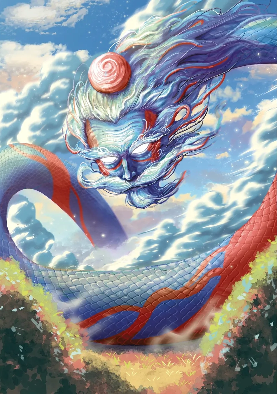 Ilustración de la baraja Espíritu de dragón - criatura